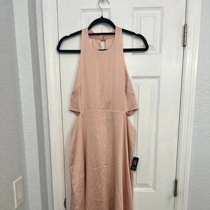 Express Midi Dress - Large - Peach